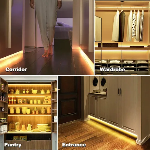 Miniatura 6 de MY BEAUTY LIGHT - Tira de luces LED activadas por movimiento, tira de luz LED de 65.6 pies con 2 modos de iluminación diurna o nocturna, 3 modos