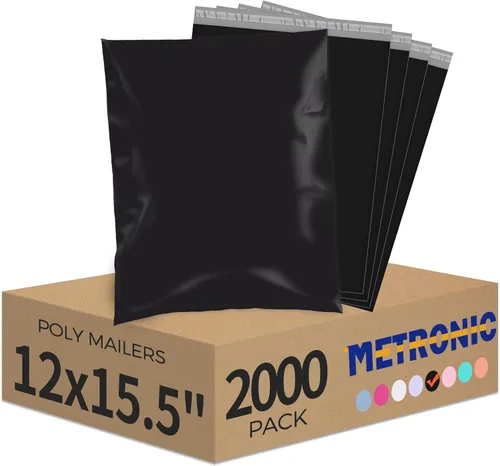 Miniatura 59 de Metronic Sobres de polietileno grandes de 24 x 24 pulgadas, 100 unidades, bolsas de envío adhesivas fuertes para ropa, sobres impermeables para Lila