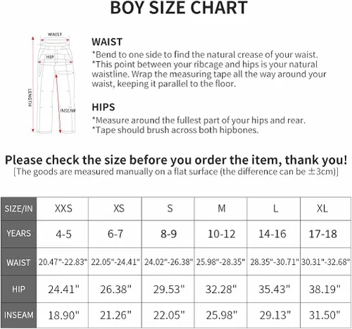 Miniatura 6 de JOMLUN Pantalones de senderismo con forro polar para niño, impermeables, resistentes al viento, cálidos, suaves, para exteriores, pantalones cargo