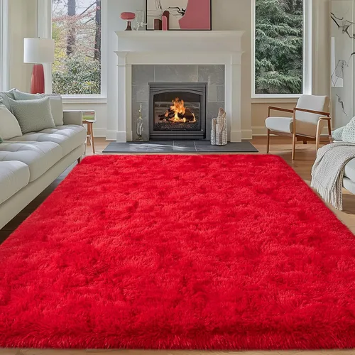 Miniatura 49 de Dssimo - Alfombra superesponjosa para la habitación, alfombra de área moderna, pequeña, suave y acogedora de felpa para niños, niñas y adolescentes