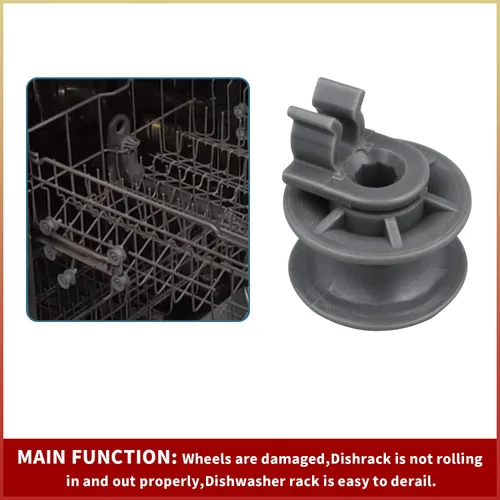 Miniatura 3 de 8 piezas 4581DD3002A - Ruedas de estante superior para lavavajillas, rodillo de cocina y eje de repuesto compatible con lavavajillas LG Replaces
