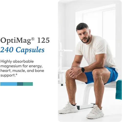 Miniatura 5 de XYMOGEN OptiMag 125 - Suplemento de magnesio con malato de dimagnesio y lisinato de glicinato para apoyar los nervios, los músculos, la salud ósea