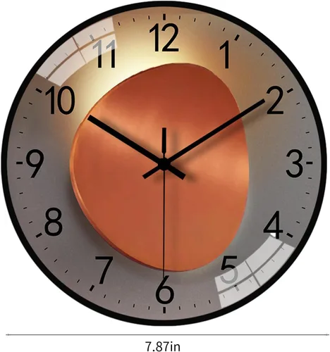 Miniatura 3 de Wall Clock, 8 Inch Silent Non Ticking Modern Wall Clock, Clear and Easy to Read for Living Room Meeting Rooms Bedroom Kitchen Office Decor