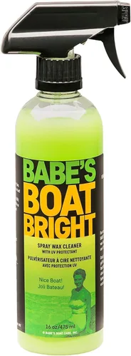 Babe’s Boat Bright limpiador marino y protector UV para Gelcoat, vidrio, metal y vinilo – Añade brillo, repelente al agua y acabado sin manchas - 1