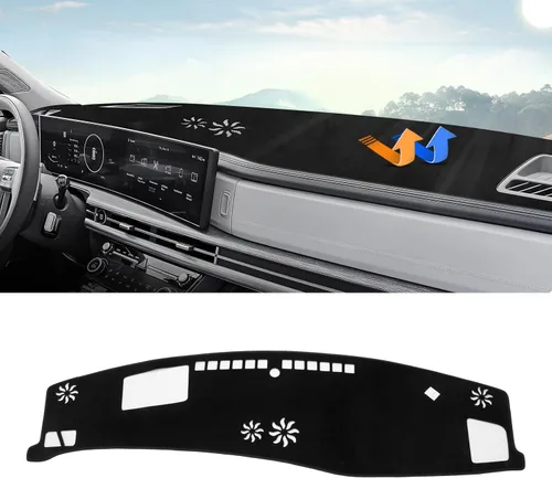 Miniatura 24 de Autorder Cubierta de salpicadero para Hyundai Sonata 2006 2007 2008 Accesorios Cubierta de tablero Actualización de franela Dash Mat Parasol