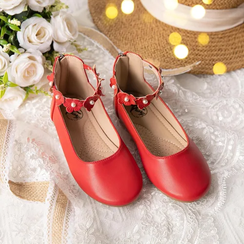 Miniatura 2 de Trary Zapatos de vestir para niñas con correa de tobillo, zapatos Mary Jane para niña, zapatos planos de ballet para niños pequeños, niños grandes
