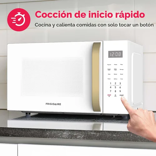 Miniatura 3 de FRIGIDAIRE Microondas retro de 1.05 pies cúbicos, oro blanco
