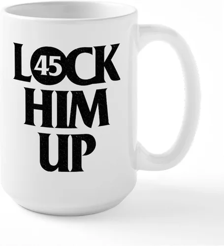 Miniatura 7 de CafePress Lock Him Up - Taza de café de cerámica de 15 oz (15.0 fl oz)
