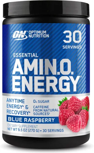 Miniatura 19 de Optimum Nutrition Amino Energy - Polvo energético para antes del entrenamiento con té verde, BCAA, aminoácidos, extracto de café verde, sabor