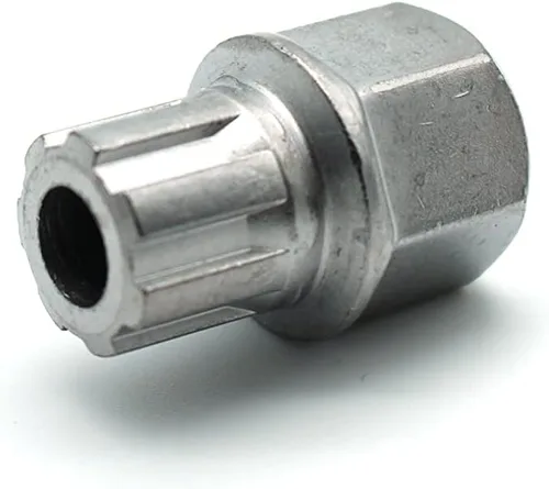 Miniatura 12 de TMAX Abc0/10Pt Bloqueo de rueda Lugnut antirrobo Tuerca Tornillo Eliminación de llave Socket S3057 para Vw Audi