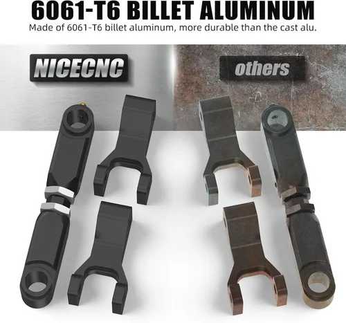 Miniatura 5 de NICECNC Kit de descenso delantero y trasero negro para ATV Compatible con Yamaha Raptor 660 660R YFM660R Raptor 700 700R YFM700 Raptor350