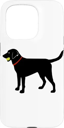 Miniatura 13 de Funda de regalo para iPhone 13 Labrador Retriever Fetch, Black Lab Play Ball Dog Lover