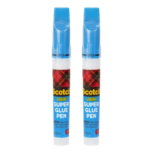 Miniatura 2 de Scotch Bolígrafo Super Glue de 0.07 onzas, fórmula líquida de secado rápido (AD126-P)