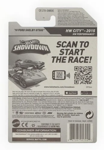 Miniatura 2 de Hot Wheels, 2015 HW City, Ford Shelby GT500 ZAMAC 11/250 '10