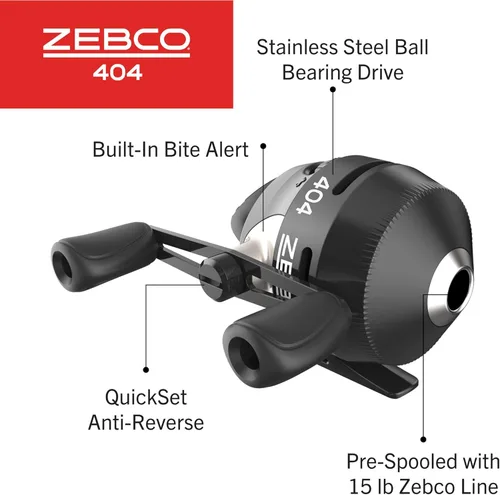 Miniatura 3 de Zebco 404 Spincast Fishing Reel