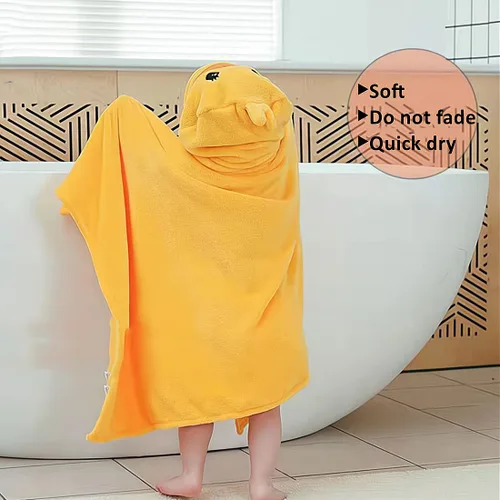 Miniatura 3 de Toallas de bebé con capucha, toalla de baño suave para niños, regalos para niño y niña (pato amarillo)