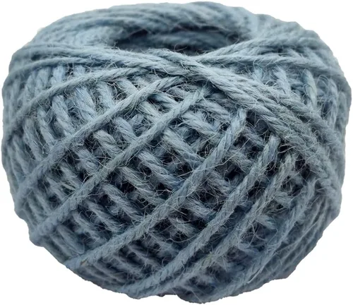 Miniatura 12 de Cuerda de yute verde de 54 yardas/rollo de 0.079 pulgadas, cuerda de cáñamo, cuerda gruesa fuerte, envoltura de cuerda gruesa, boda, manualidades