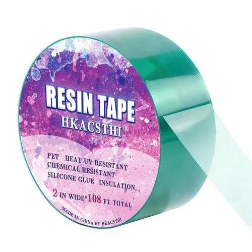 Miniatura 13 de HKACSTHI Cinta de Resina de 108 Pies para Moldeo de Resina Epoxi de Silicona, Cinta de Resina Epoxi UV, Cinta Liberadora de Epoxi para Vertido