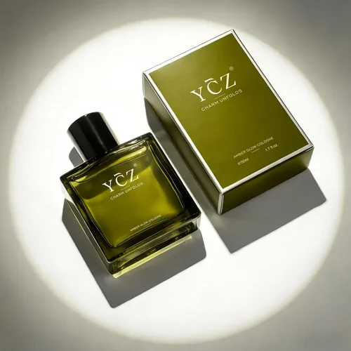 Miniatura 9 de Ycz AMBER GLOW Colonia para hombre, fragancia aromática cítrica con bergamota, manzana nítida y notas cálidas de madera, Eau de Parfum de 1.7 onzas