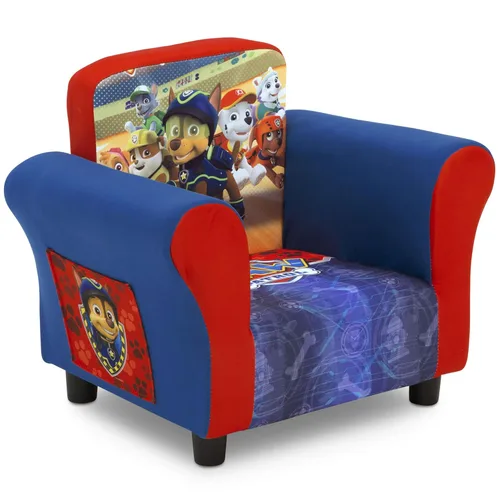 Miniatura 3 de Delta Children Silla tapizada, Nick Jr. PAW Patrol y juego de mesa y silla para niños con almacenamiento, ideal para artes y manualidades, merienda
