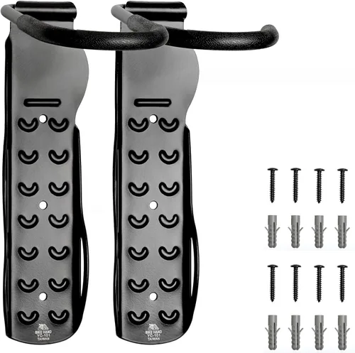 Miniatura 8 de BikeHand - Soporte de pared para bicicleta, soporte vertical resistente para montaje en pared, para almacenamiento interior de cobertizo de garaje