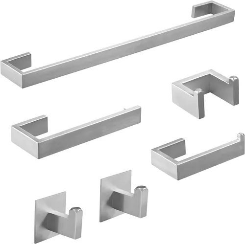 Miniatura 19 de Accesorios de baño Fapully, níquel cepillado, 100417-100421,100510
