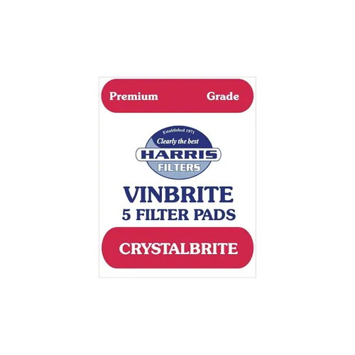 Miniatura 3 de 5 almohadillas de filtro Harris Crystalbrite, paquete de 5 unidades, uso con kit de filtro Harris Vinbrite MK3