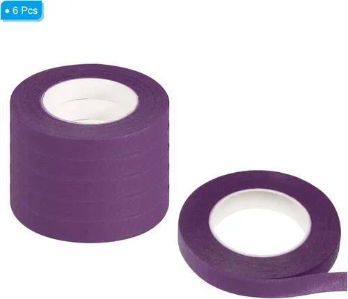 Miniatura 3 de PATIKIL Cintas florales de 30 yardas, 6 rollos de cinta de floristería, papel crepé, ramos de flores, cintas impermeables para envolver tallos