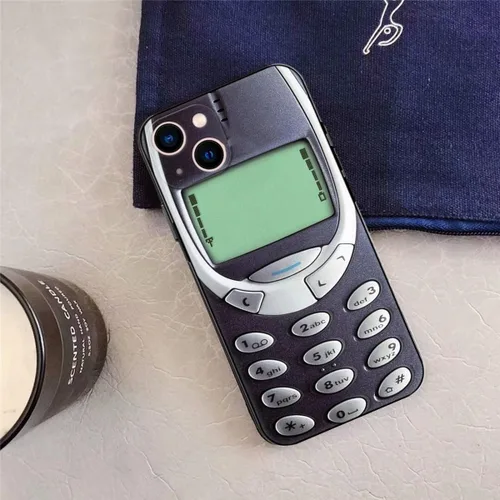 Miniatura 5 de Compatible con funda para iPhone 13 Pro Max, fundas con diseño de piel elegante y retro de silicona suave divertida en 3D. Compatible con Nokia. Una