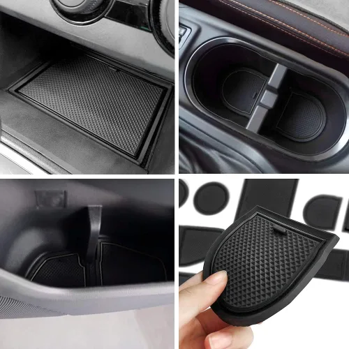 Auovo - Alfombrillas antipolvo para puertas de Subaru Crosstrek y Impreza, modelos 2018-2023. Insertos para revestimientos de puerta, portavasos,