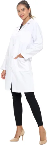 Miniatura 6 de Natural Uniforms Abrigo médico profesional de manga larga unisex de 40 pulgadas