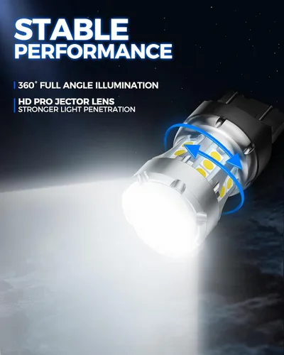 Miniatura 3 de Marsauto Bombillas LED 7443 7440 para luces de freno de marcha atrás, 7441 7444 T20 W21W de repuesto para luces de freno traseras de respaldo