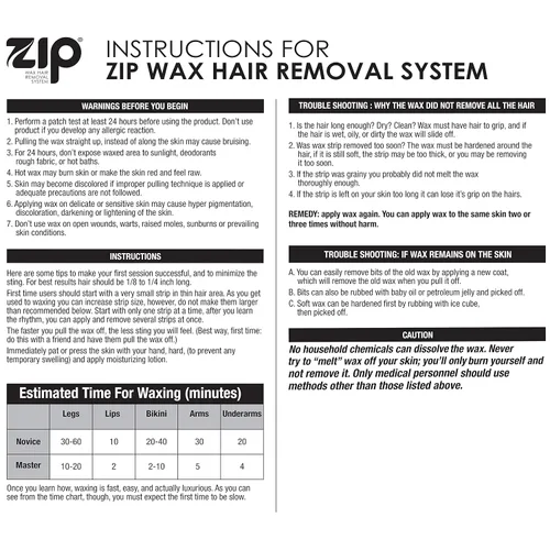 Miniatura 2 de Zip Kit de depilación de cera 7oz