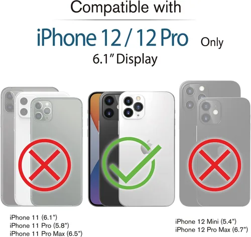 Miniatura 2 de Vena vArmor - Funda resistente compatible con Apple iPhone 12 / iPhone 12 Pro (6.1 pulgadas) (protección contra caídas de grado militar), funda Gris