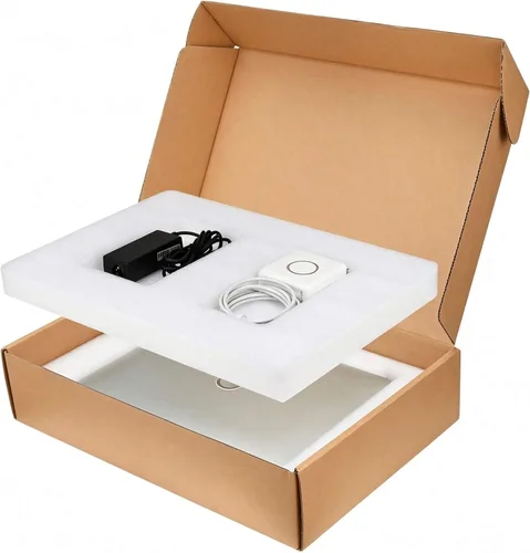 Caja de envío para portátil segura con espuma de protección, se adapta a la mayoría de tamaños de pantalla de Ultrabook o portátil (actualizada)