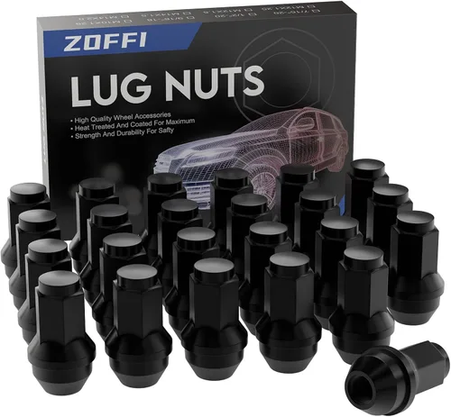 Miniatura 9 de 24 piezas M14x1.5 tuercas de una pieza negras estilo de fábrica OEM con asiento grande de bellota para reemplazar las ruedas de fábrica Ford F150