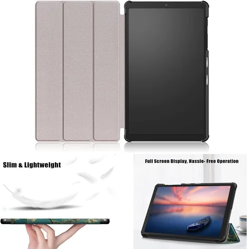 Miniatura 4 de Galaxy Tab A7 Lite 8.7 pulgadas SM-T225/T220 Trifold Case 2021 Modelo 2021 Ultra Delgada Funda Folio Ligero con Soporte Multi-Ángulo Delgado Cuero