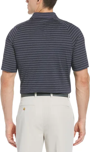 Miniatura 2 de Callaway Polo de golf de manga corta con ventilación de rayas finas para hombre