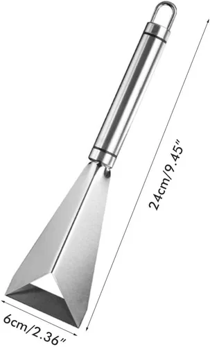 Miniatura 8 de MIXCUT Cuchillo para tallar frutas, decoración de platos de bricolaje, herramientas de tallado de forma triangular de acero inoxidable, cuchillo
