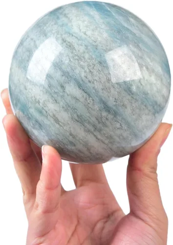 Miniatura 18 de JIC Gem Esfera de cristal de cuarzo Pietersite, bola de cristal decorativa azules y marrones dorados para meditación, decoraciones de mesa