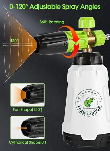 Miniatura 4 de Cañón de espuma para lavadora a presión (boca ancha), filtro de acero inoxidable, pistola de espuma gruesa para lavado de autos, cañón de jabón