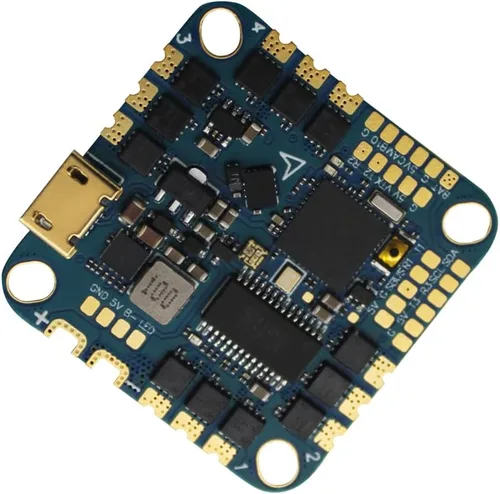 Miniatura 4 de Controlador de vuelo F411 20A ESC AIO 2S-5S BLHELI_S MPU6000 compatible con receptor Frsky/Futaba/Flysky/TBS Crossfire/DSM-X DSM-2 (20A)
