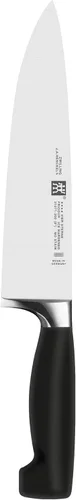 ZWILLING - Cuchillo de chef alemán afilado de cuatro estrellas de 8 pulgadas, fabricado en una fábrica alemana propiedad de la empresa con acero de