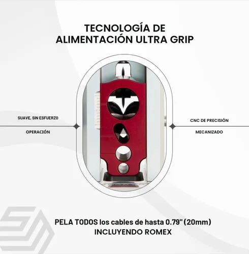 Miniatura 6 de StripMeister Pelacables Original Pro Accionado por Taladro con Alimentador ULTRA GRIP Rendimiento Sin Atascos Duradero Portátil Máquina Peladora