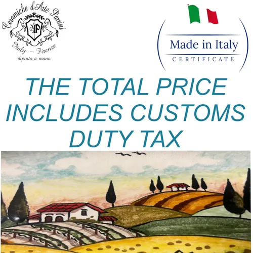 Miniatura 5 de CERAMICHE D'ARTE PARRINI - Placa ovalada pequeña de cerámica italiana para colgar Limones Amalfi pintados a mano Hecho en ITALIA Toscana Florencia