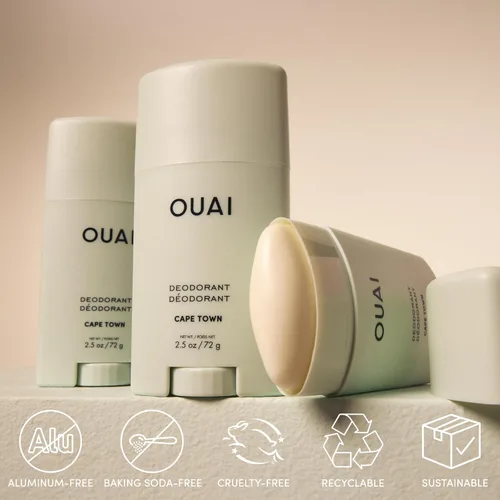 Miniatura 4 de OUAI Desodorante sin aluminio, desodorante para mujer con control de olores las 24 horas y aplicación invisible, enriquecido con notas de hierba