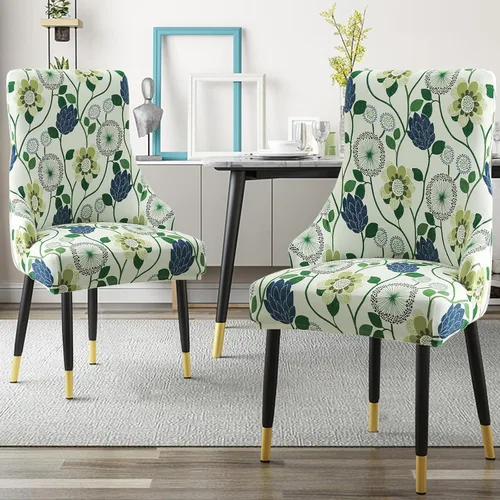 Miniatura 2 de Liykimt Funda elástica para silla lateral con respaldo de ala - Funda para silla de acento con brazo, lavable, silla de comedor tapizada con brazo