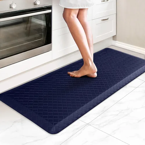 Miniatura 50 de HappyTrends Alfombras antifatiga para cocina, 4/5 pulgadas de grosor, antideslizantes, impermeables, ergonómicas, cómodas para cocina, suelo, hogar