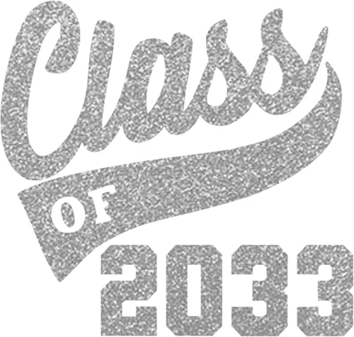 Miniatura 10 de Graduation Iron On Transfer, Class of 2033 Tshirt Decal, High School College Senior Shirt Sticker, HTV Graduate Patch, Pick Size Color, Iron-On Gold