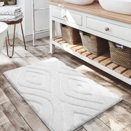 Miniatura 23 de DEXDE Alfombras de Baño Corredor 24x47 pulgadas Alfombra de Baño Larga Antideslizante Suave Lavable Alfombras de Baño Grandes para Baño Dormitorio